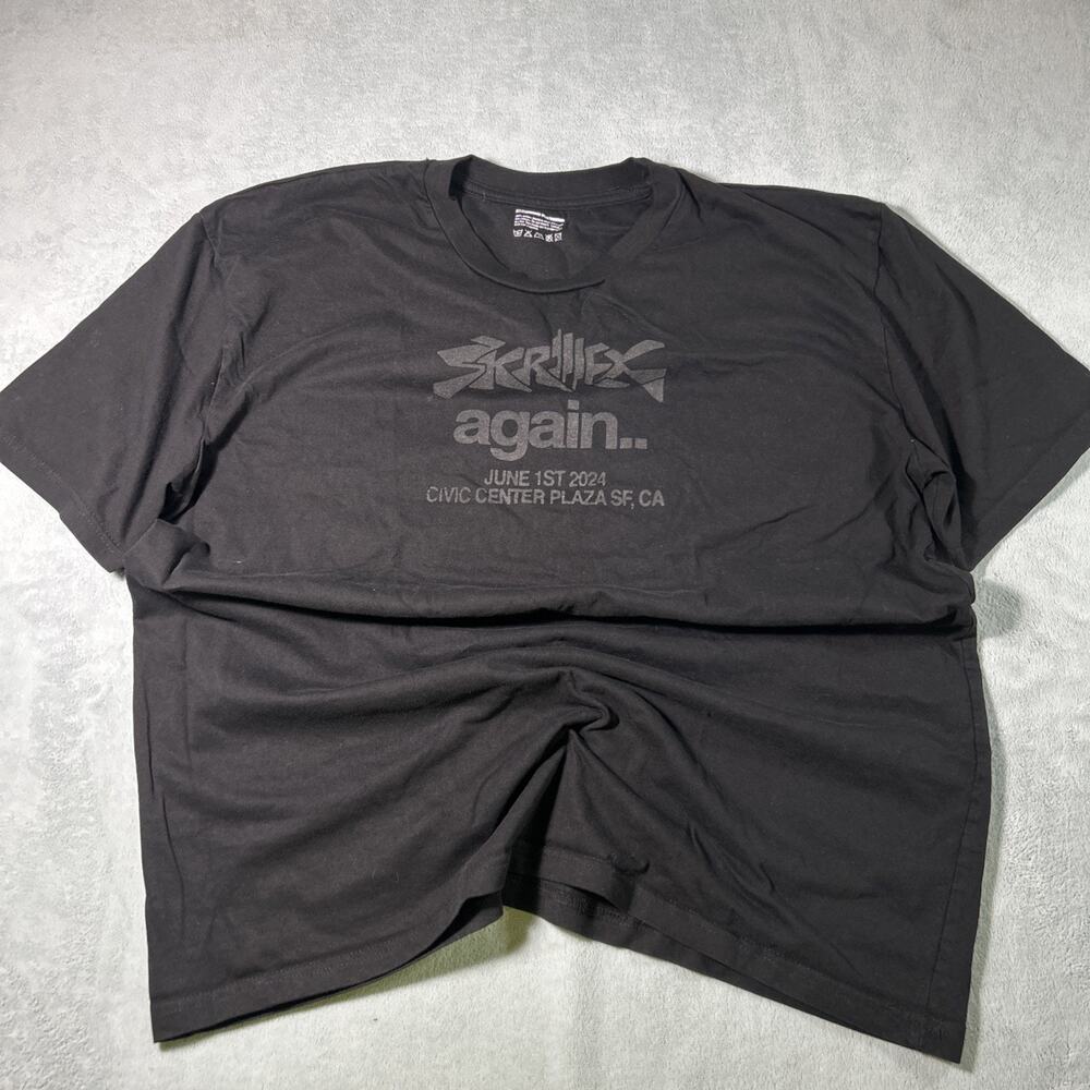 Skrillex x Fred Again DJ Shirt Mens Large Concert Tour Merch Dubstep Rave EDC